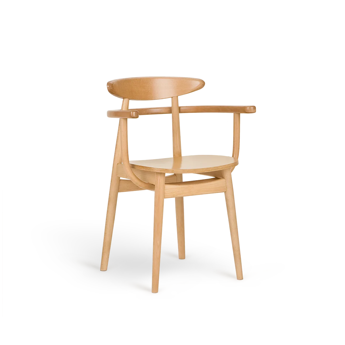Yesterday B-4101 Seat Wood Back Wood