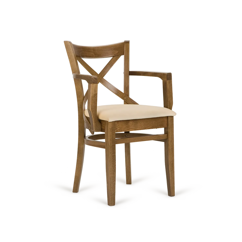 Classic B-5245 Seat Uph Back Wood