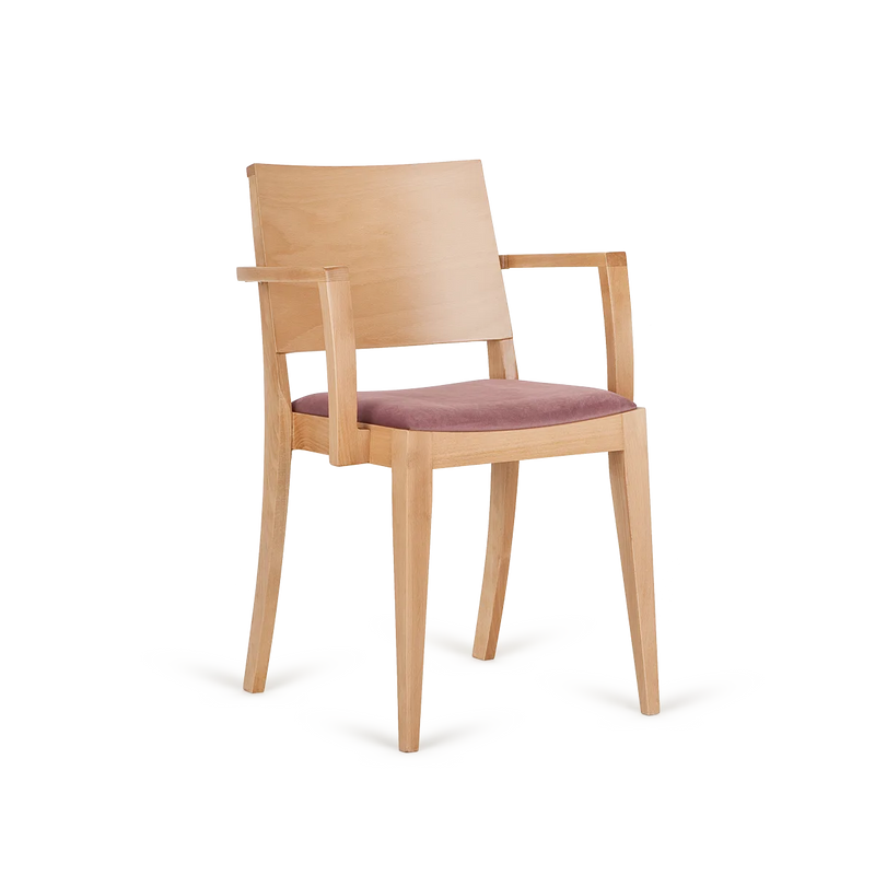 Classic B-9448 Seat Uph Back Wood