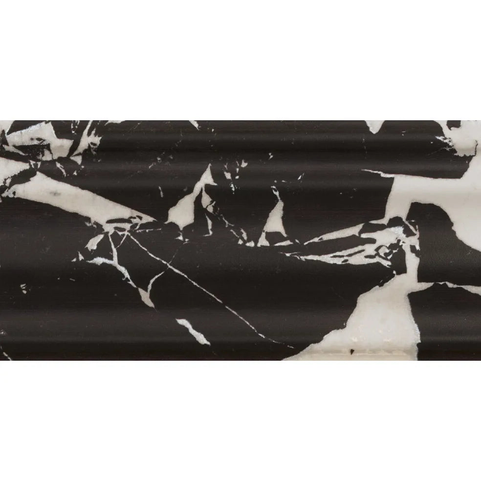 Onde nel tempo - Nero 10x40 cm