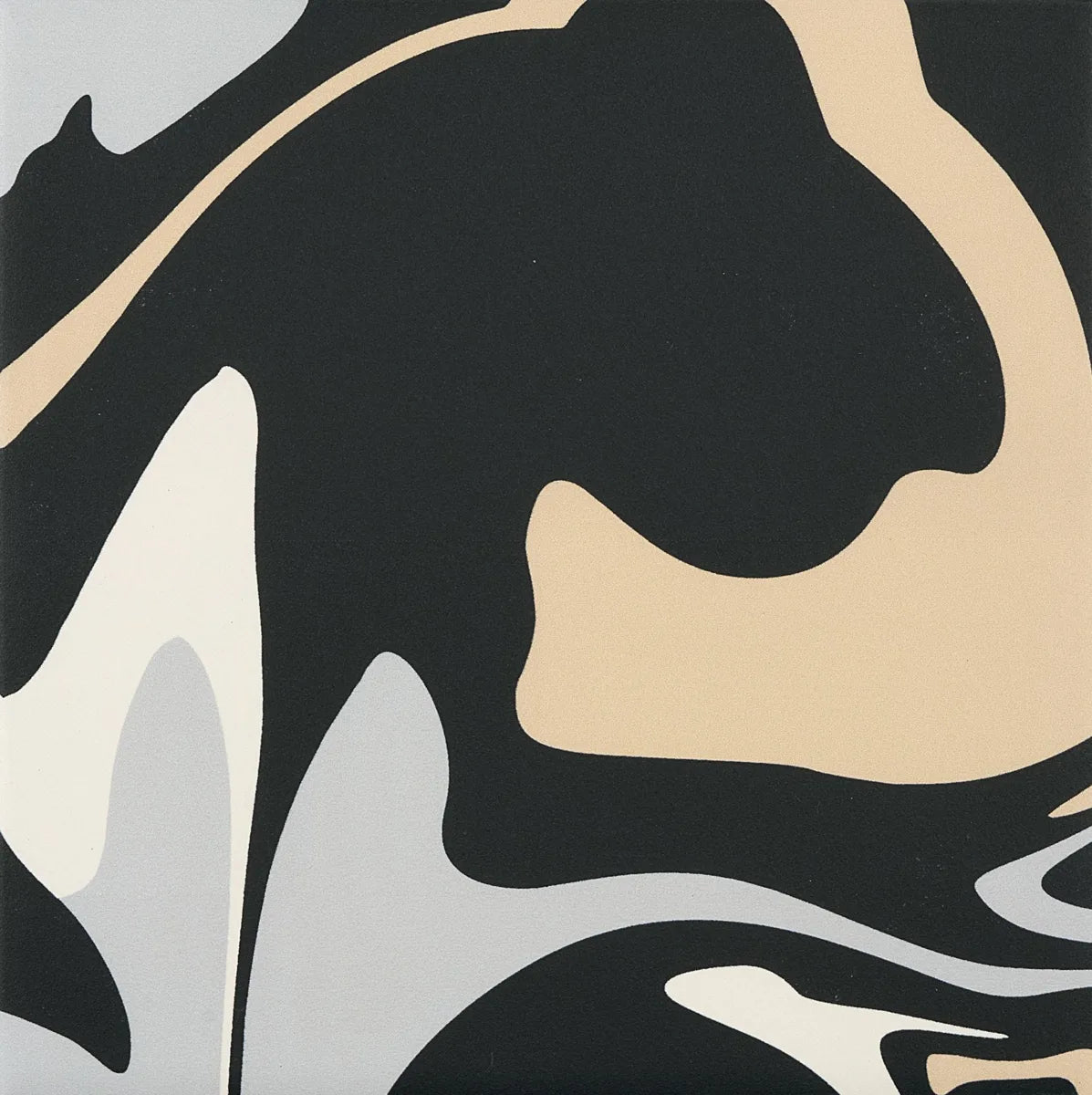 Fluid black coffee 18,6x18,6 cm