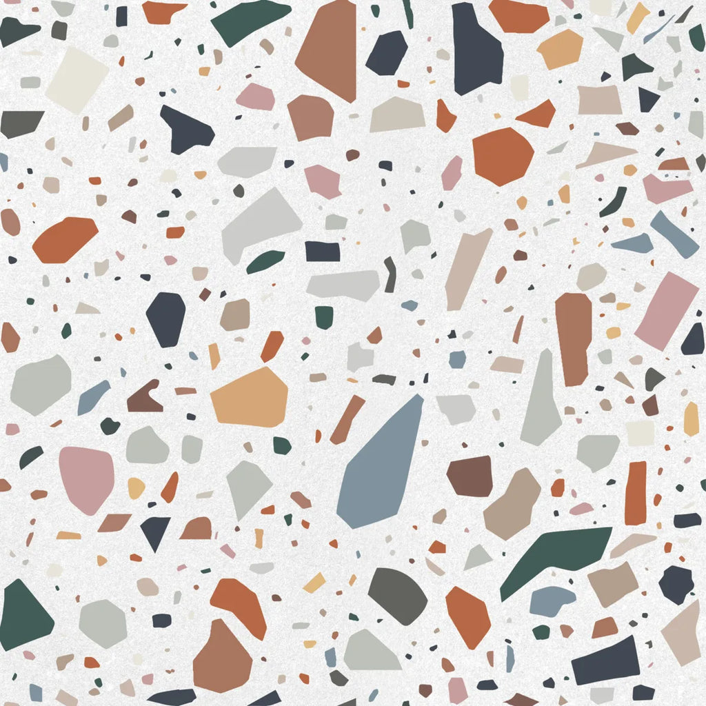 Confetti bianco.multicolor 18,6x18,6 cm
