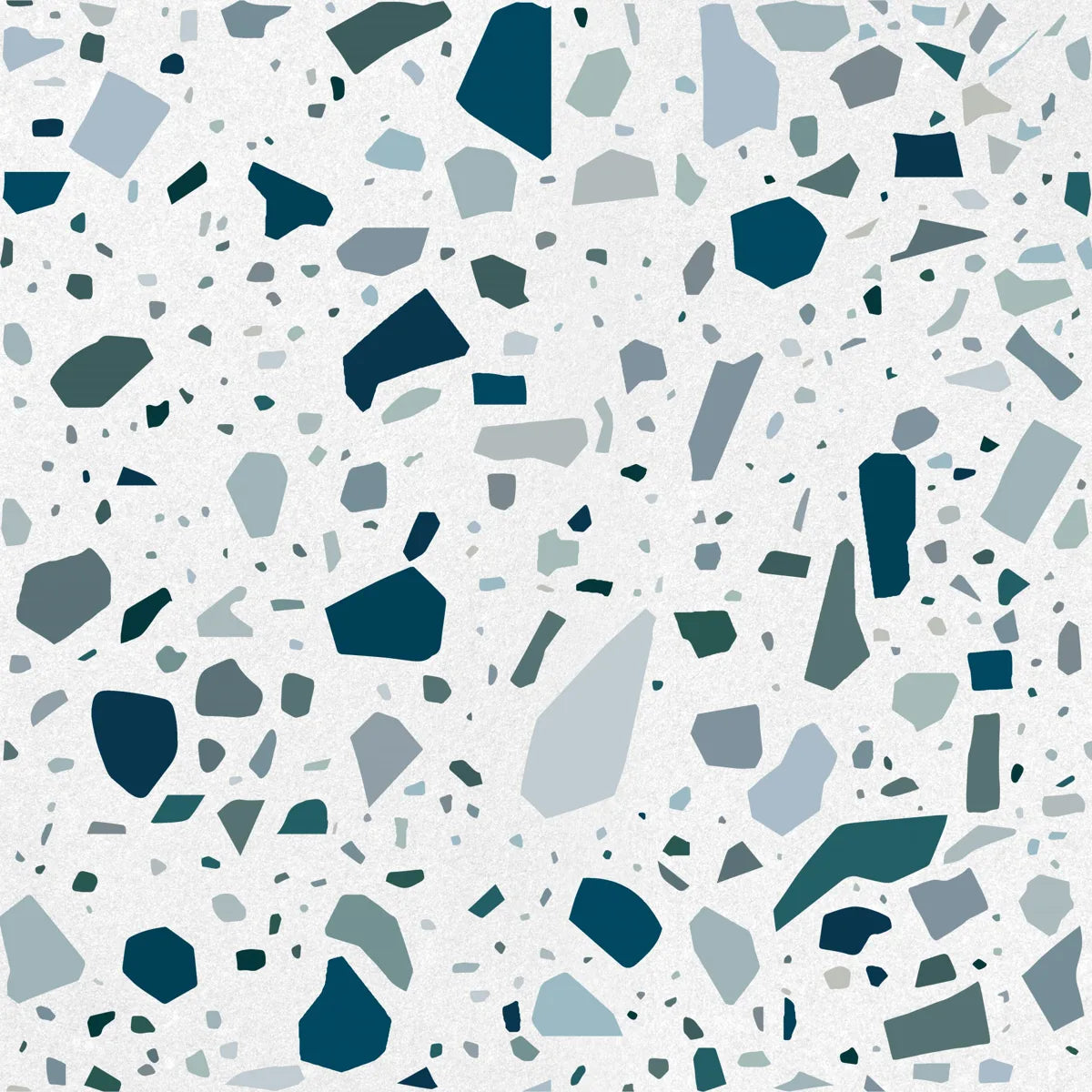 Confetti bianco.petrolio 18,6x18,6 cm