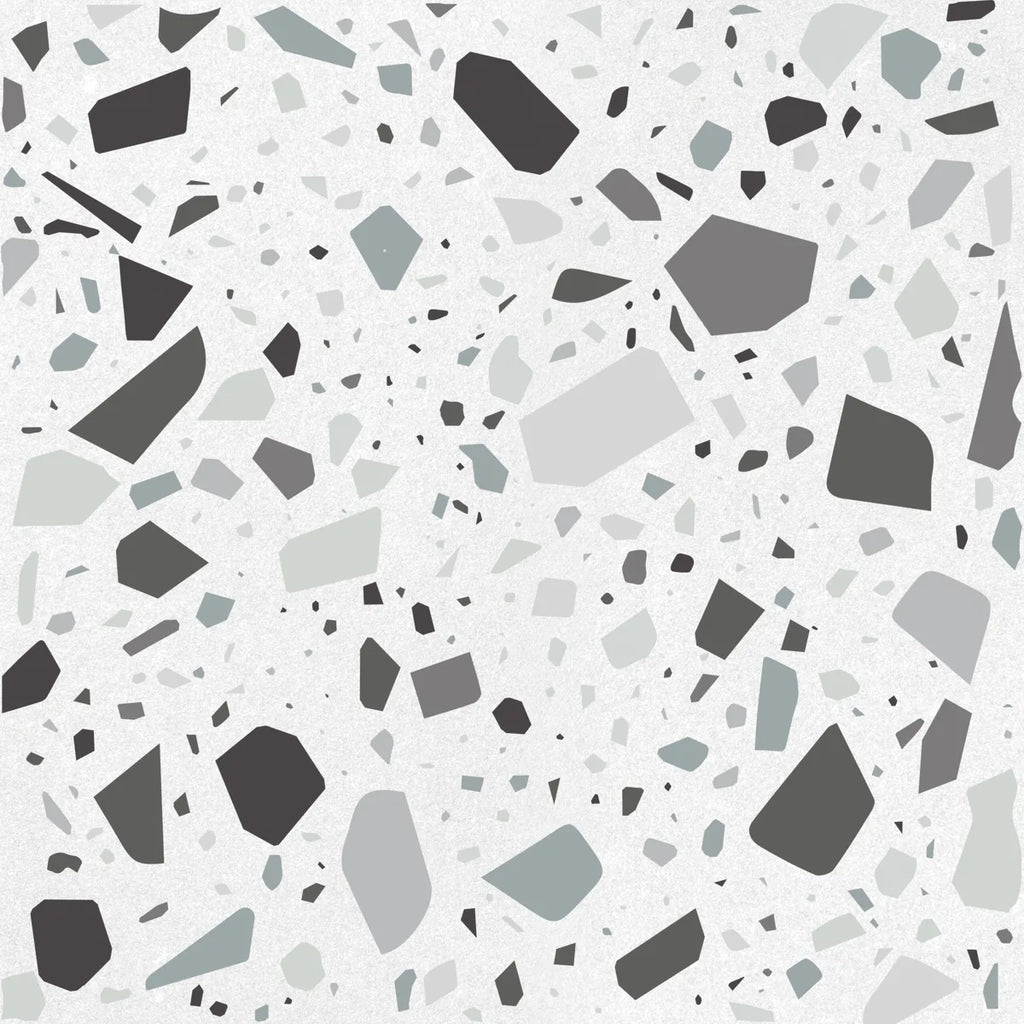 Confetti bianco.grigio 18,6x18,6 cm