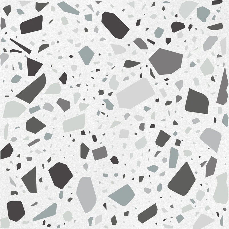 Confetti bianco.grigio 18,6x18,6 cm