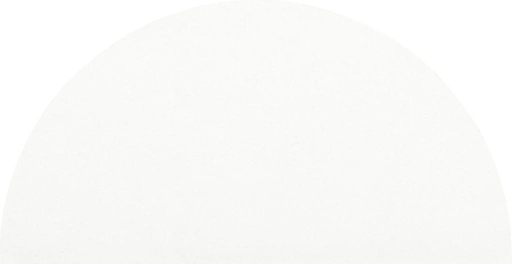 Färgblock cirkel in bianco matt 6,5x13,5 cm