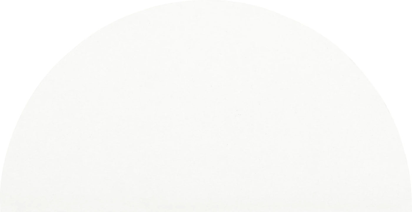 Färgblock cirkel in bianco matt 6,5x13,5 cm