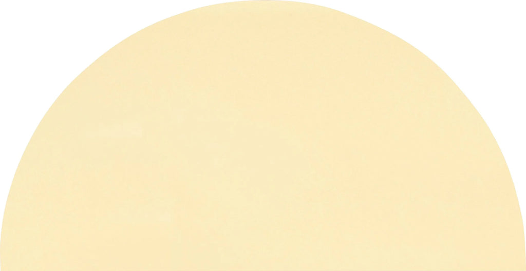 Färgblock cirkel in champagne matt 6,5x13,5 cm