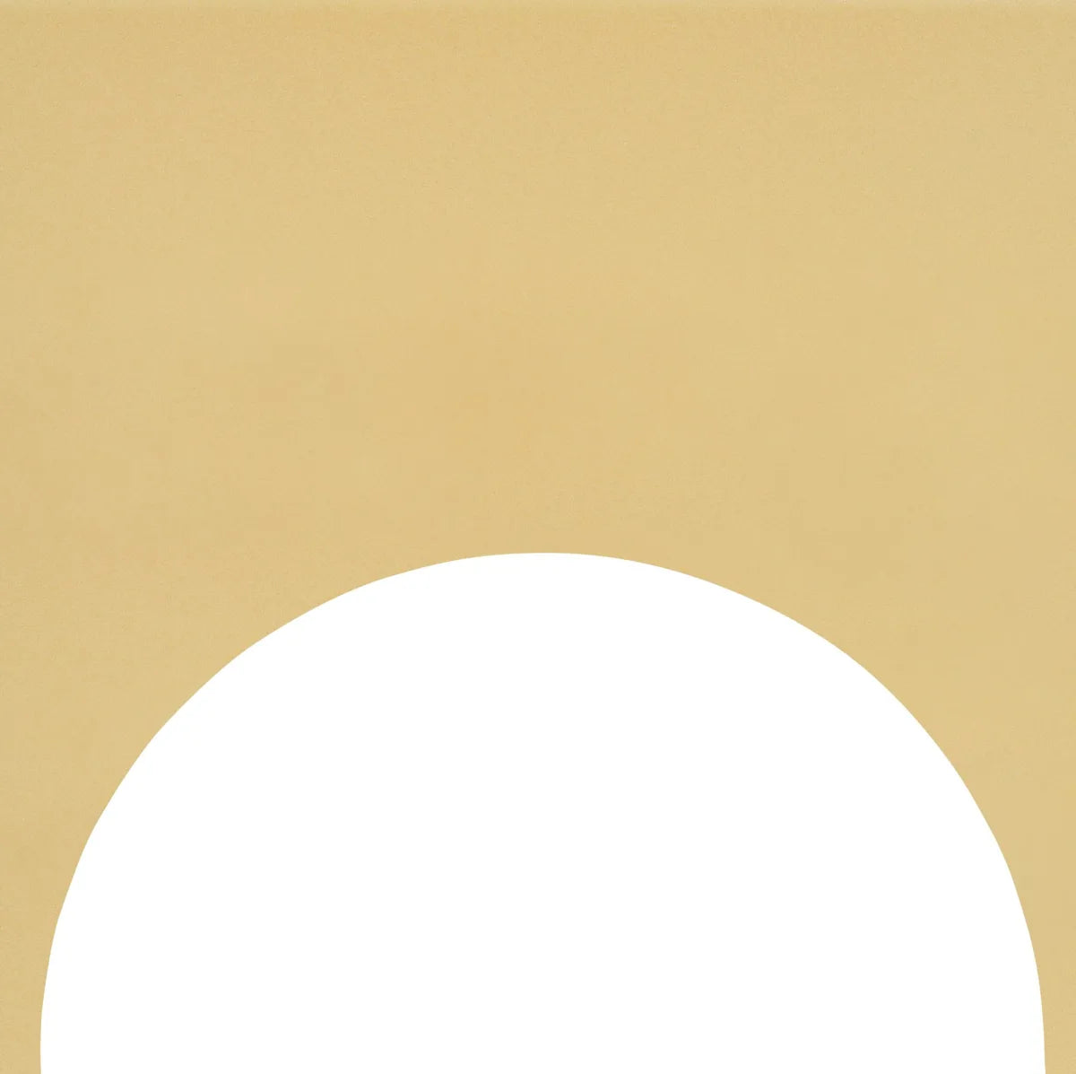 Färgblock cirkel out senape matt 15x15 cm