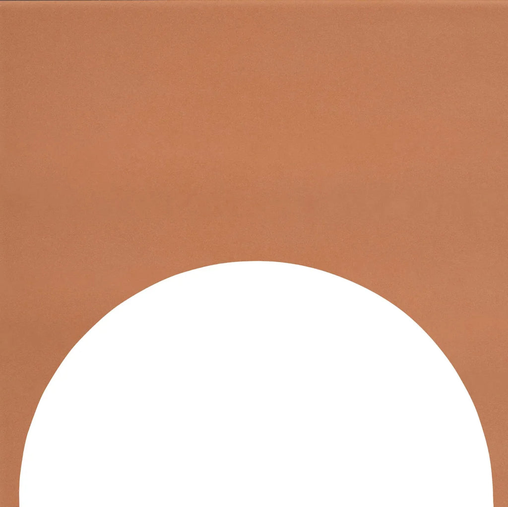 Färgblock cirkel out arancio matt 15x15 cm