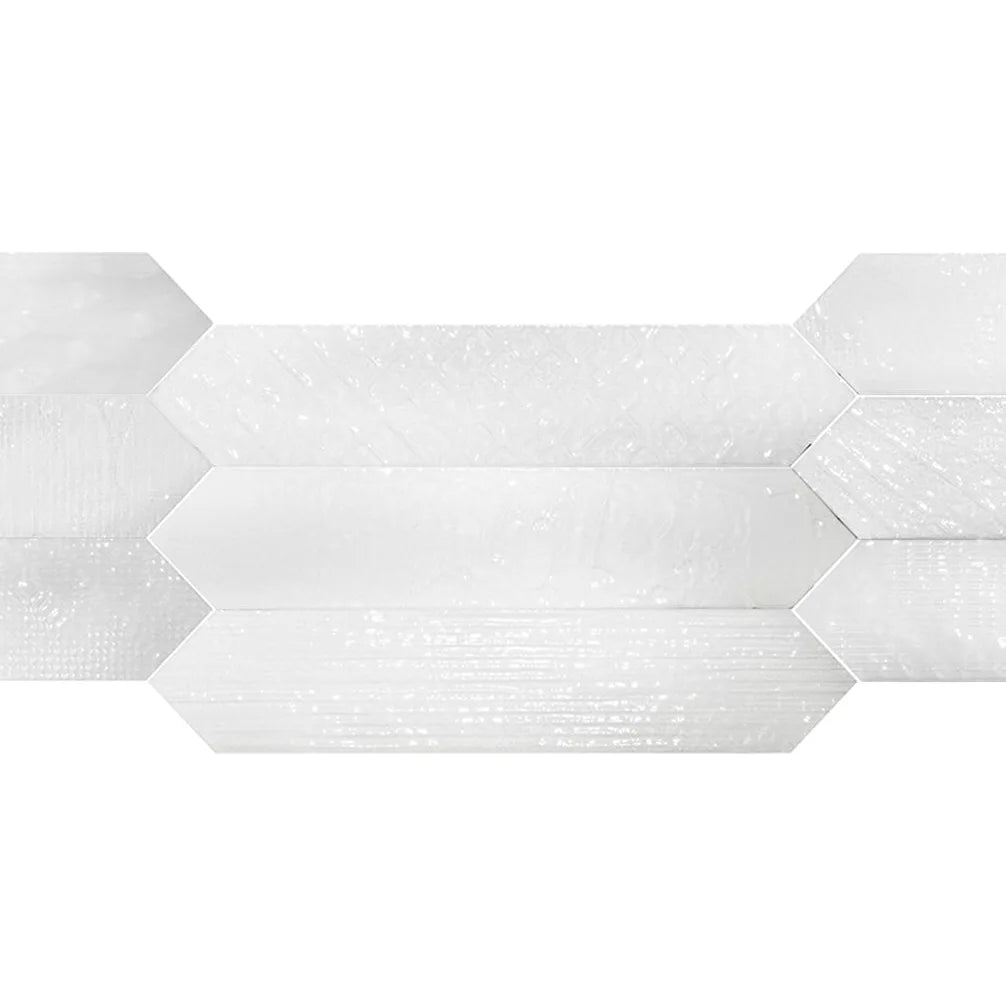 Sfumature effetti bianco lucido 6,5x33 cm