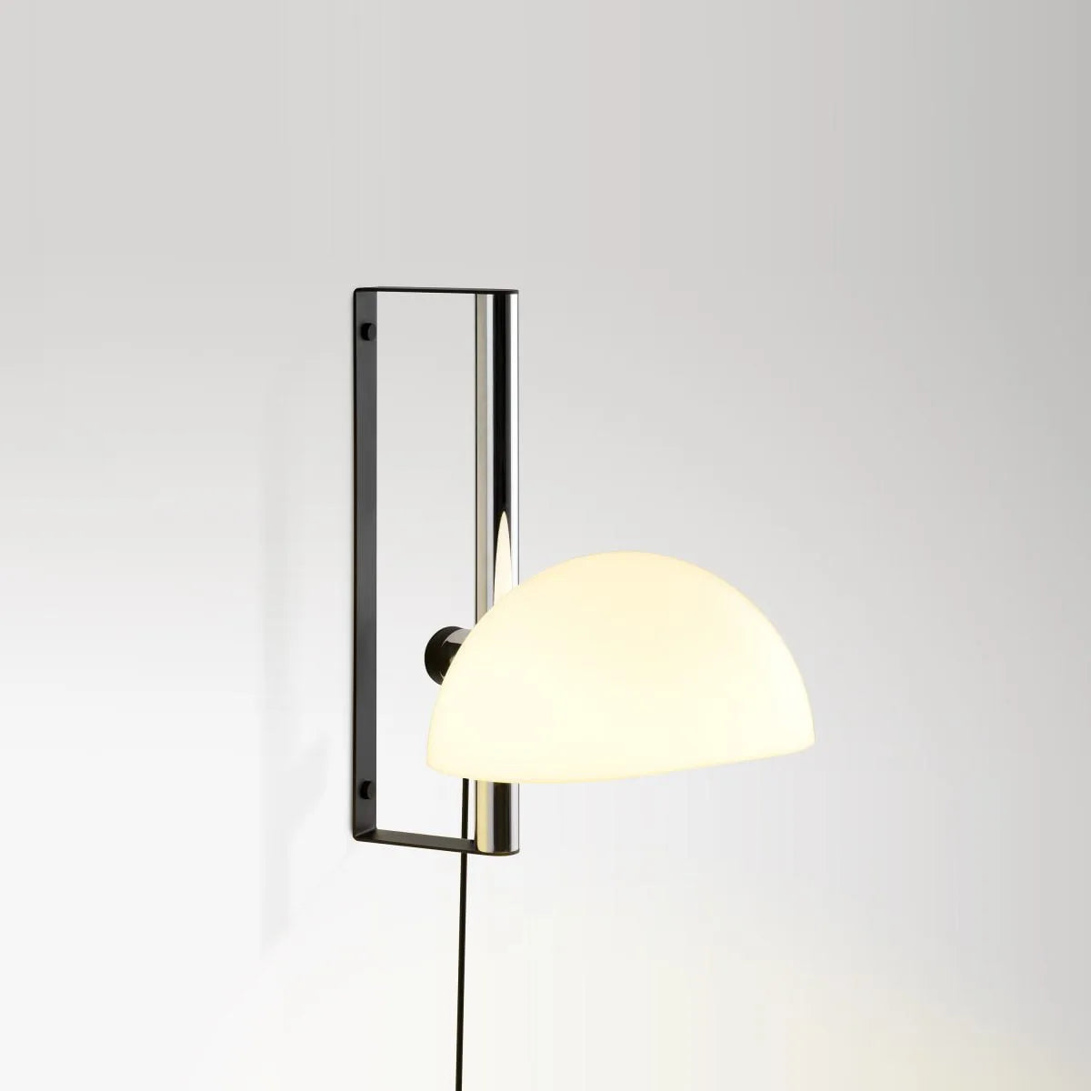 LAURO A CHROMED STEEL-WHITE