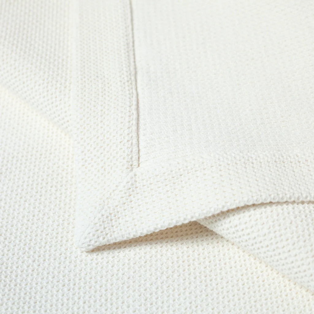 Narzuta tkana z bawełny stonewashed | VANILLA