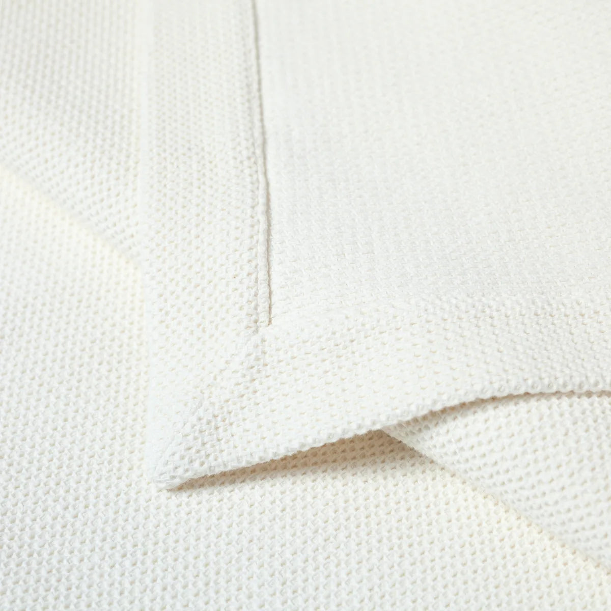 Narzuta tkana z bawełny stonewashed | VANILLA