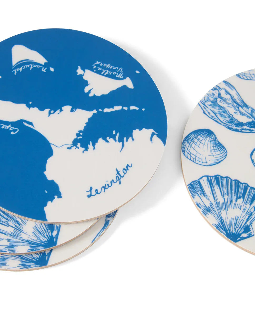 Laminated Double-Sided Coaster Set (set of 4)