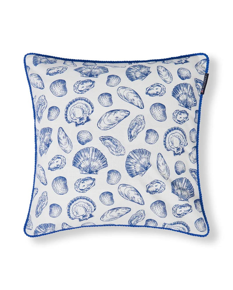 Shell Printed Organic Cotton Pillow Cover