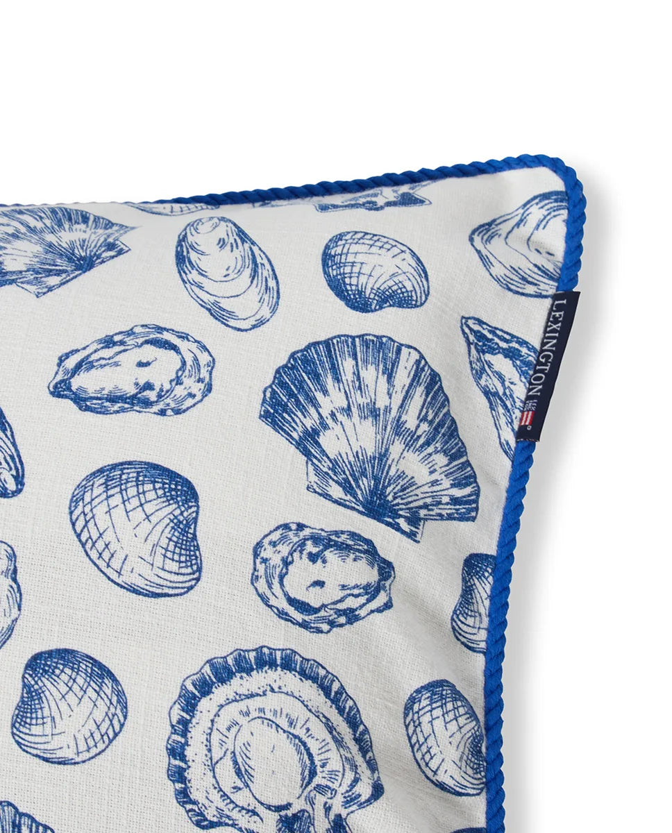 Shell Printed Organic Cotton Pillow Cover