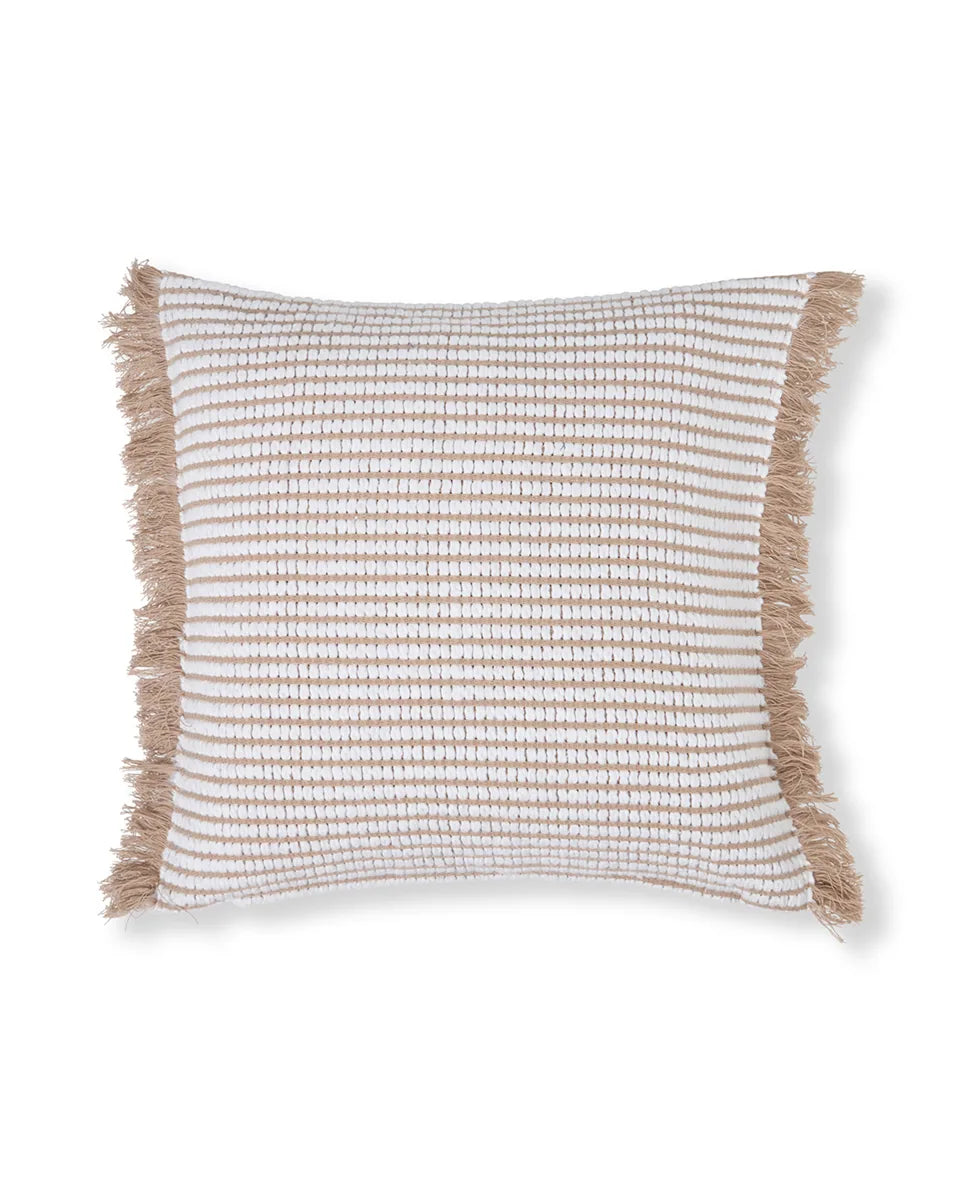 Heavy Striped Organic Cotton Pillow Cover