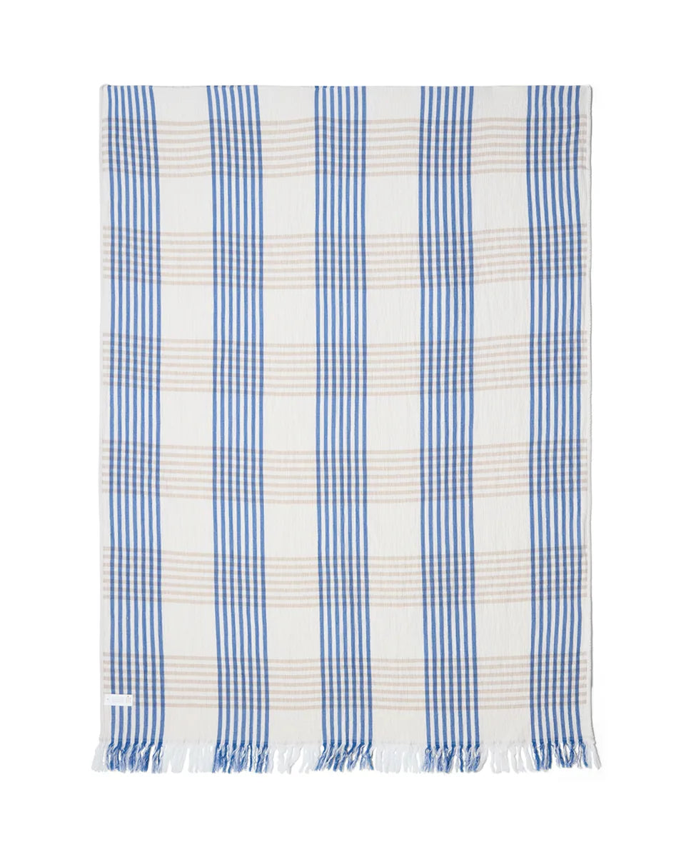 Striped/Checked Organic Cotton Throw