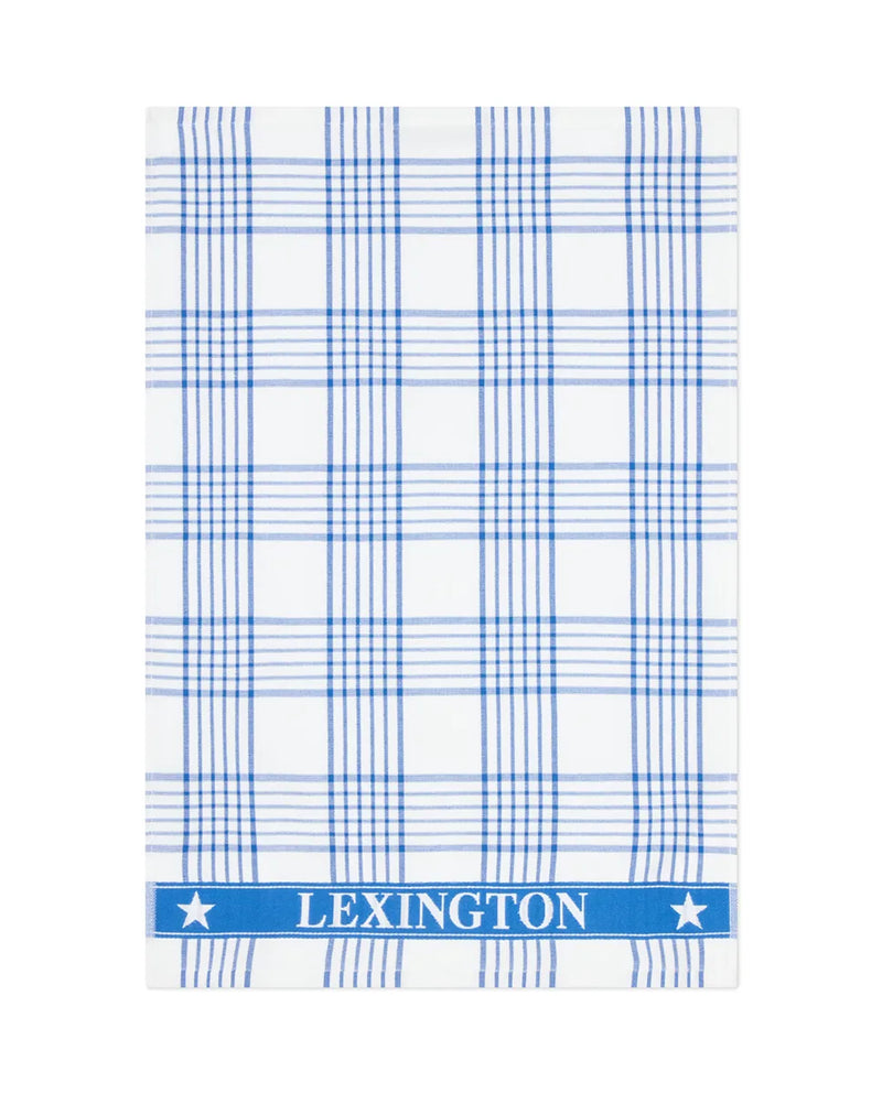 Checked Org Cotton Terry Kitchen Towel