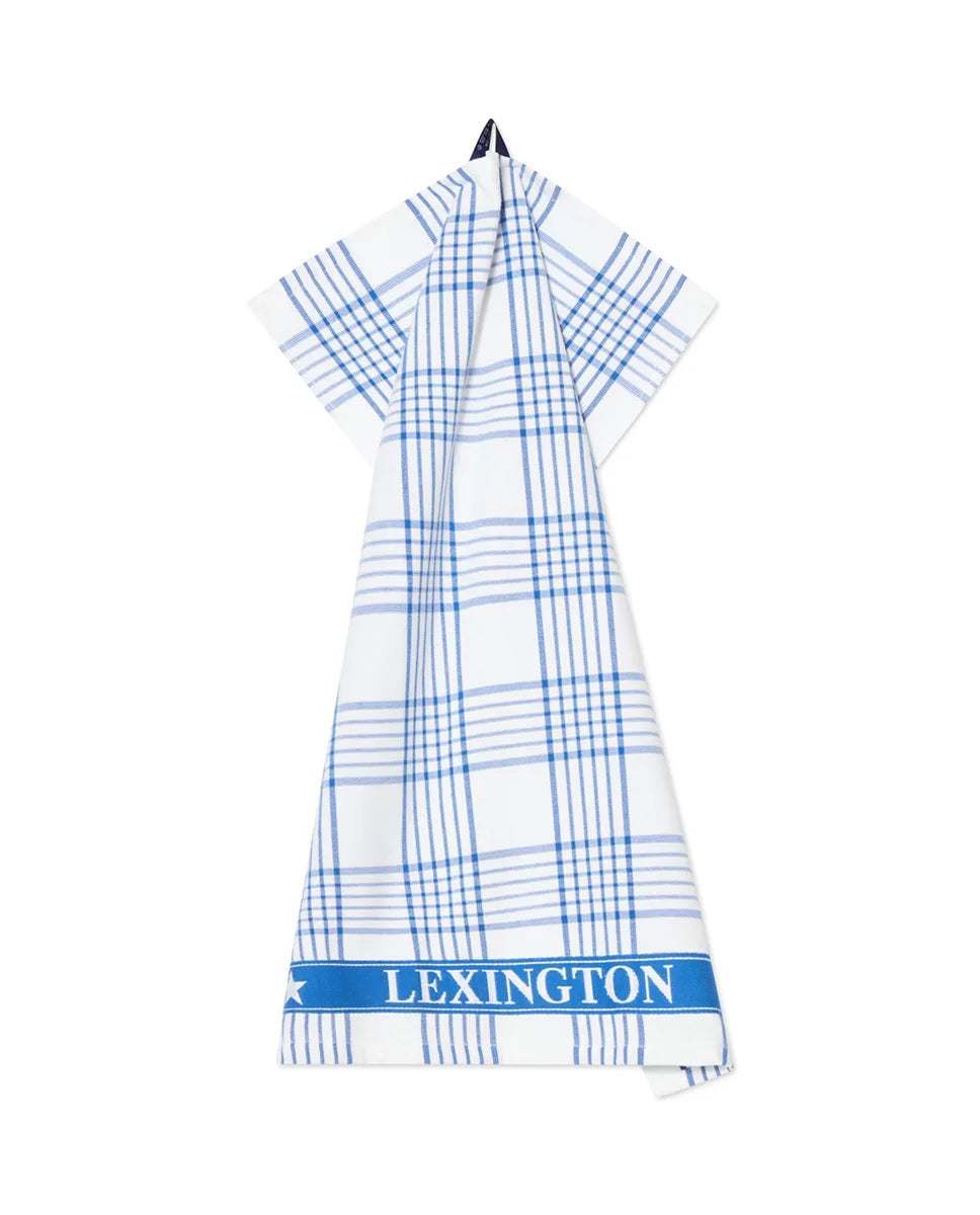 Checked Org Cotton Terry Kitchen Towel