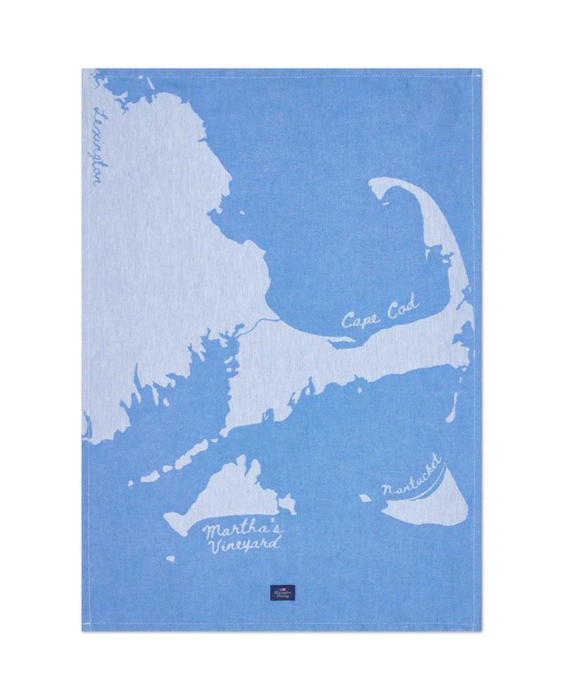 Cape Cod Org Cotton Jacquard Kitchen Towel