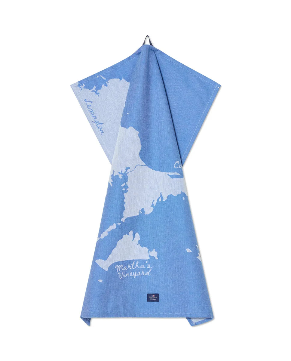 Cape Cod Org Cotton Jacquard Kitchen Towel