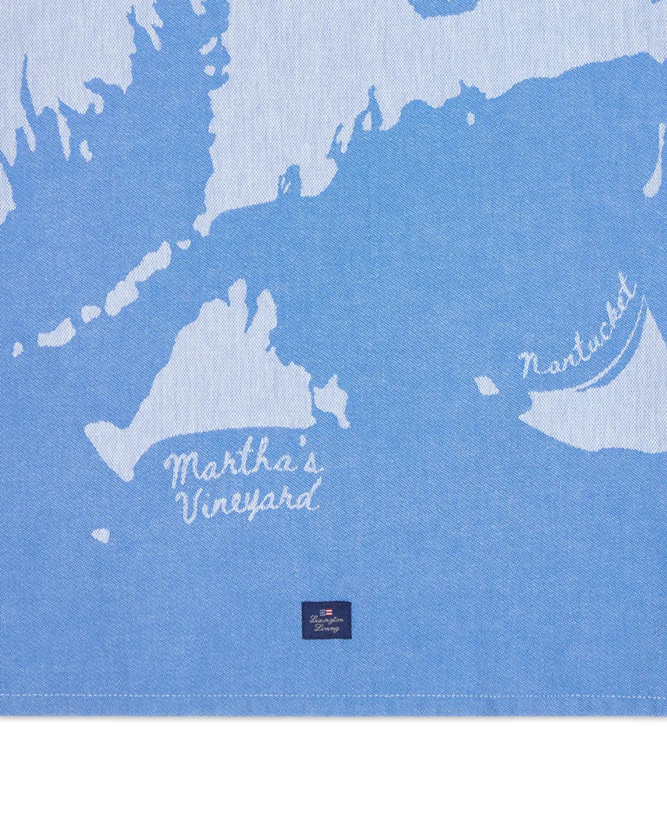 Cape Cod Org Cotton Jacquard Kitchen Towel
