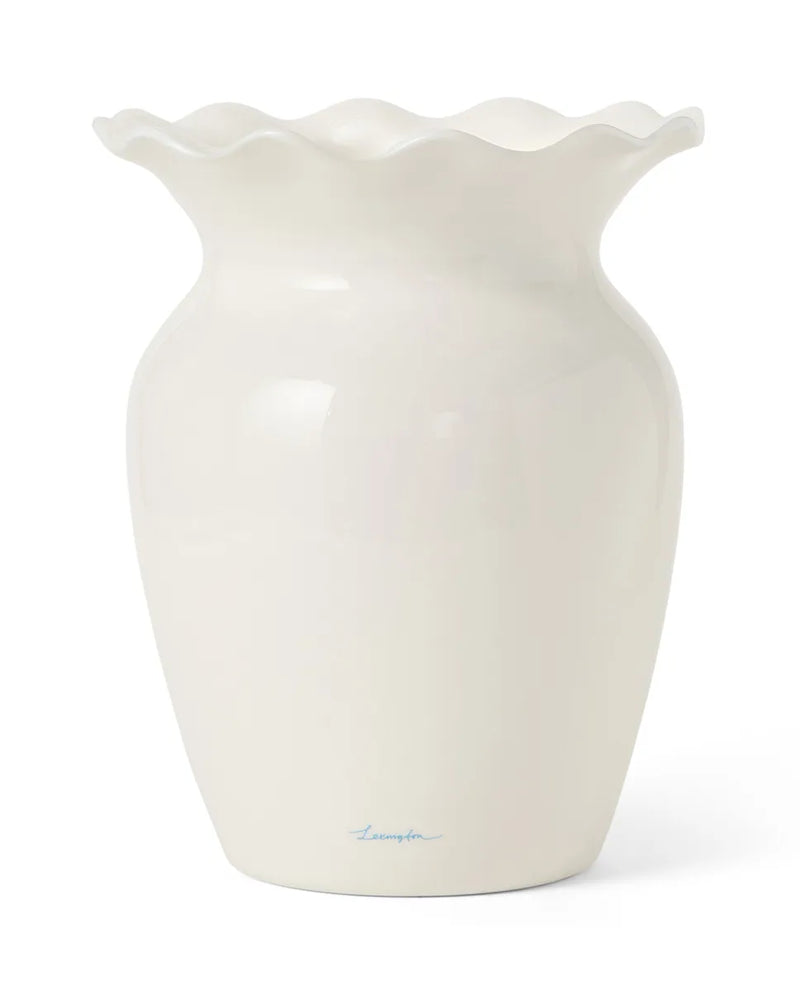 Stoneware Wavy Vase