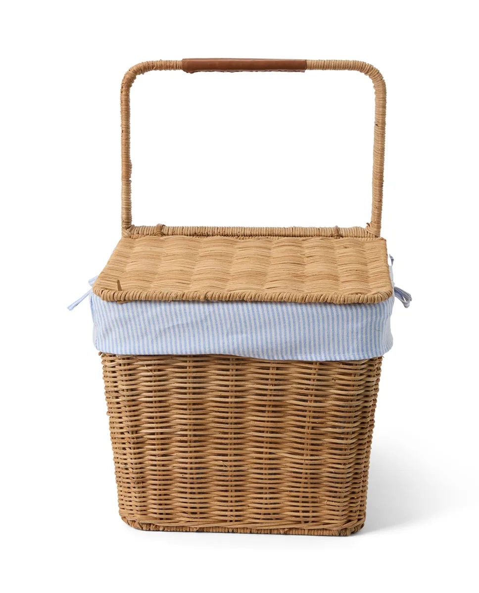 Rattan Picnic Basket with Liner