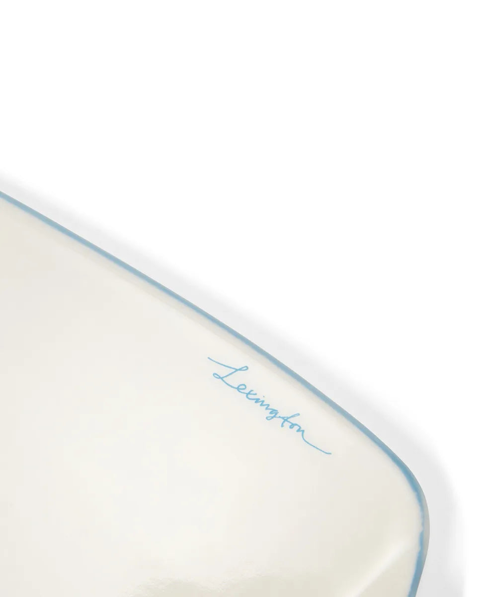 Stoneware Wavy Cake Server