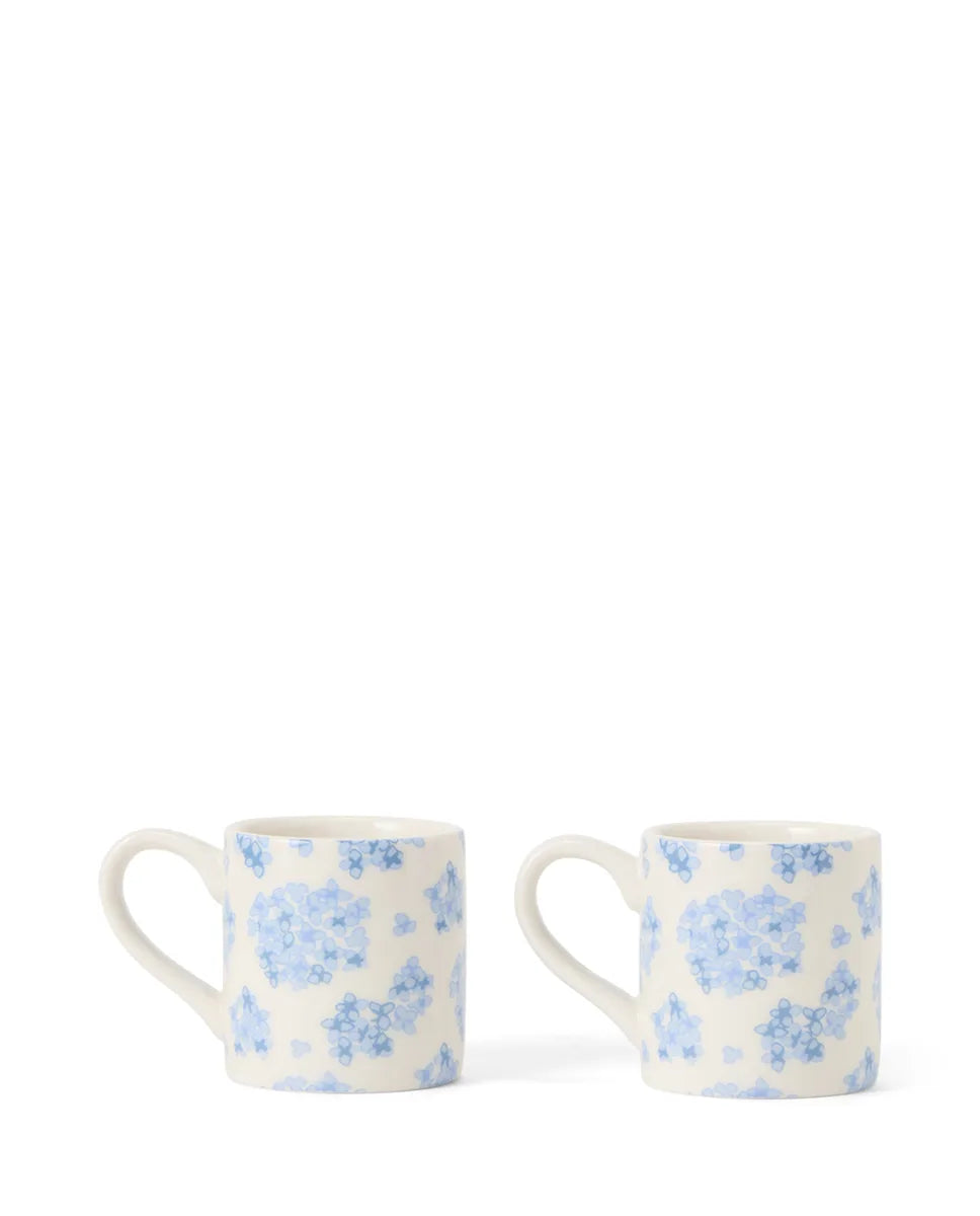 Floral Stoneware Espresso Mug (set of 2)