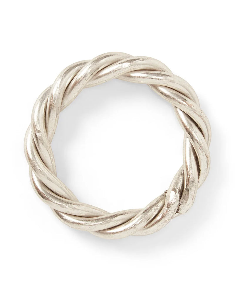 Twisted Silver Platter Napkin Ring