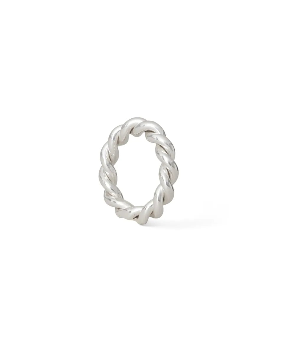Twisted Silver Platter Napkin Ring