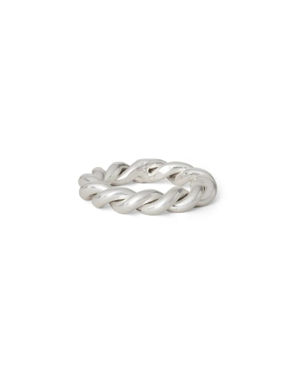 Twisted Silver Platter Napkin Ring