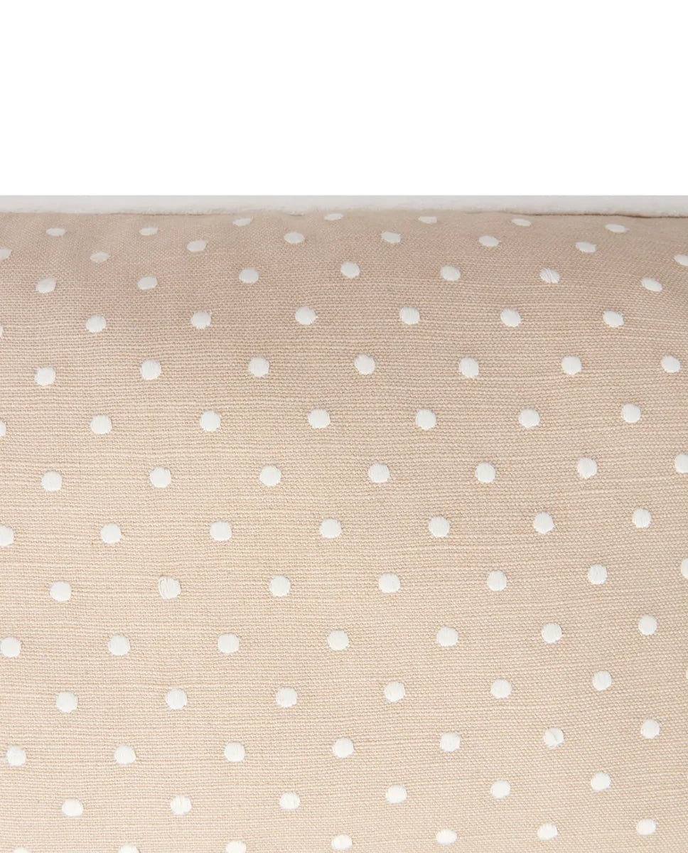 Dotted Linen/Cotton 40x30 Pillow