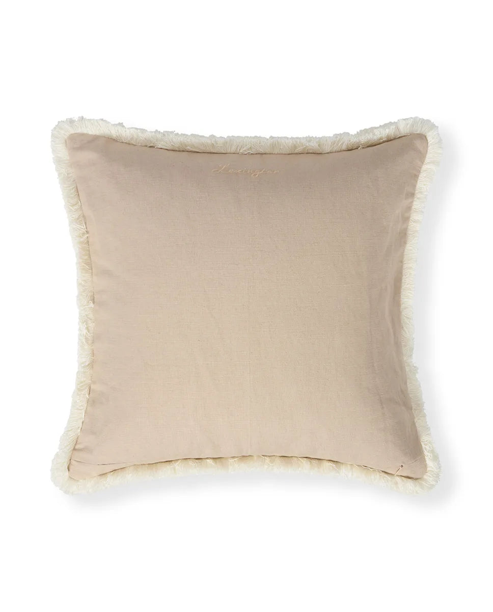 Linen/Cotton Fringe Pillow Cover