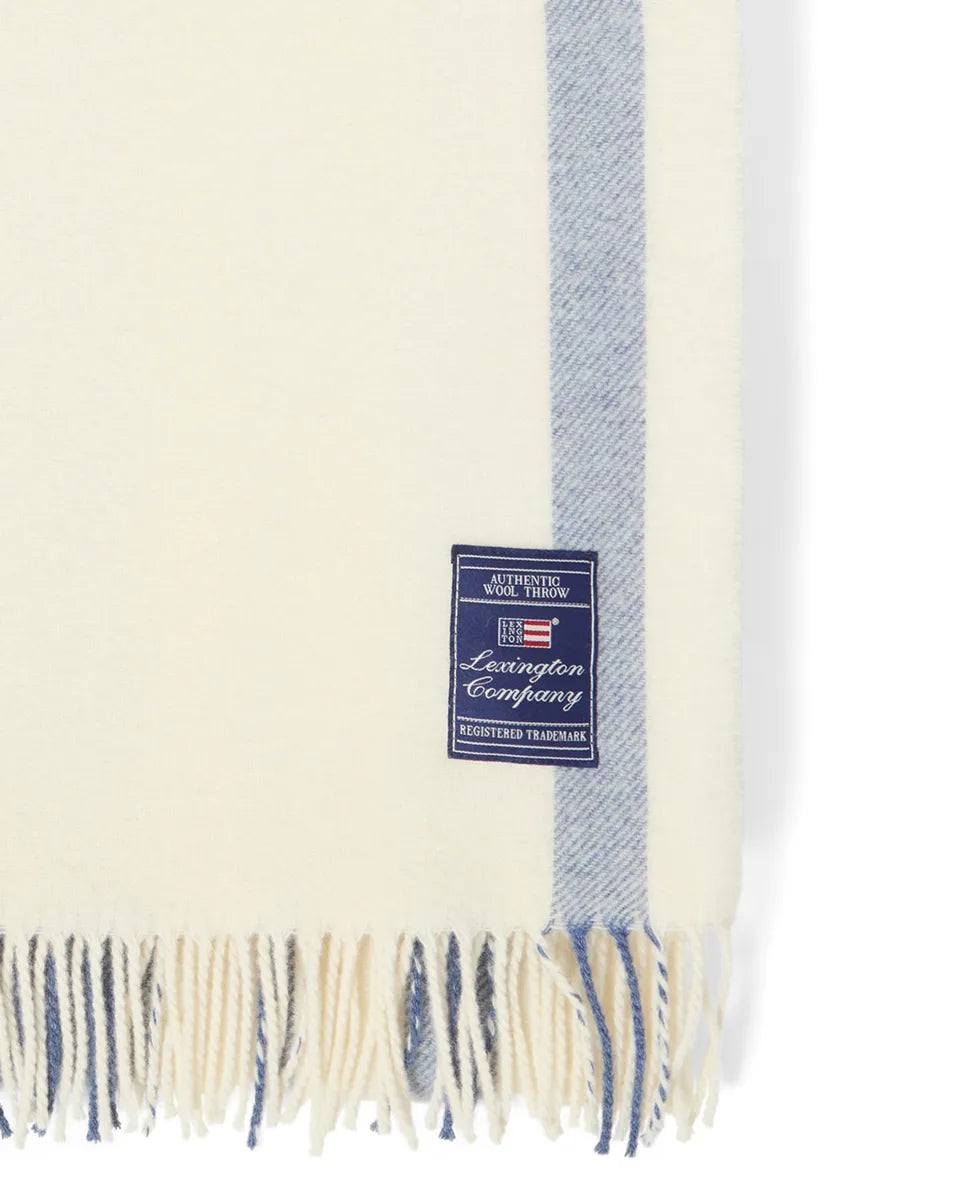 Striped Recycled Wool Throw