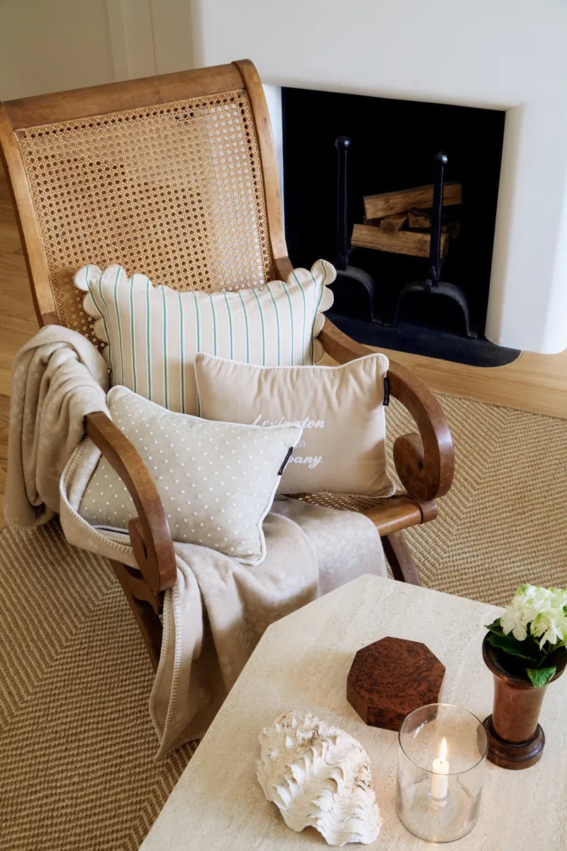Floral Jacquard Recycled Wool Throw