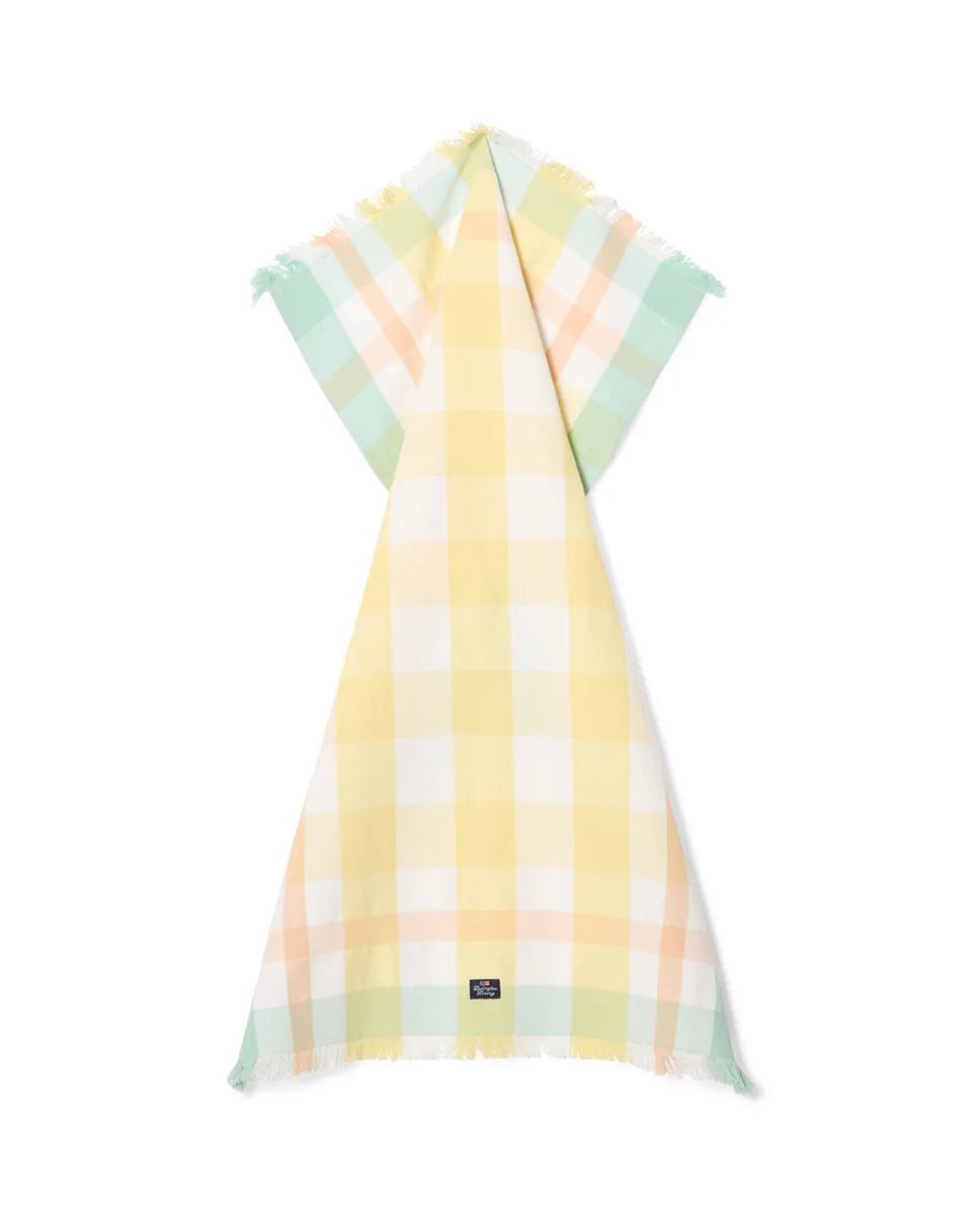Checked Linen/Cotton Kitchen Towel