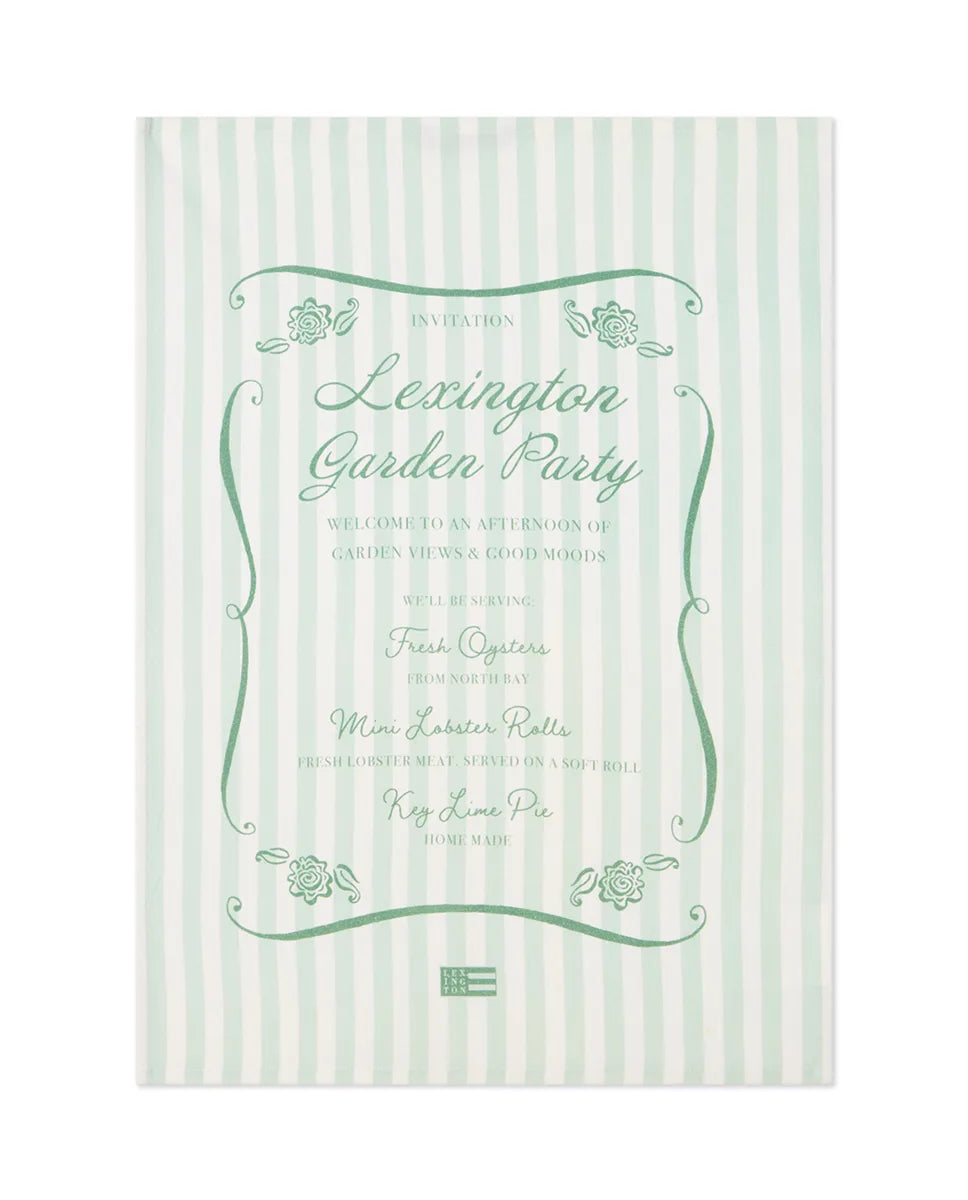 Garden Party Org Cotton Kitchen Towel