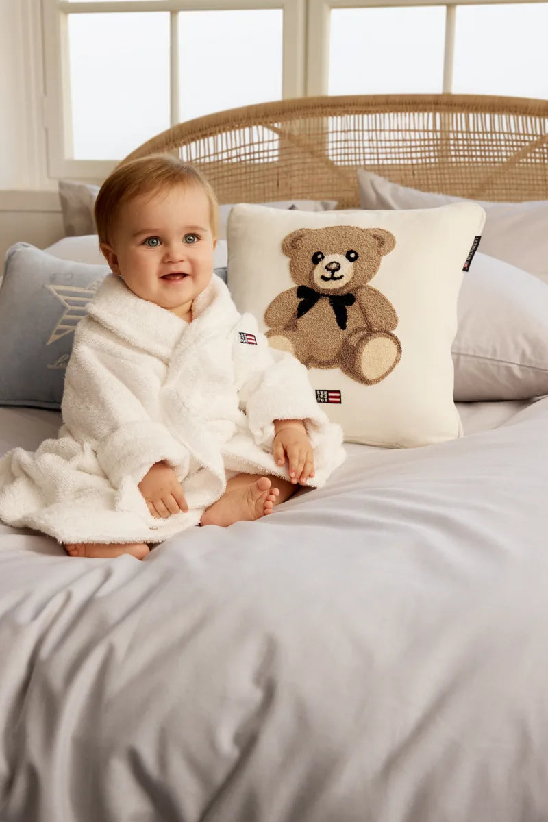 Teddy Organic Cotton Velvet 40x40 Pillow