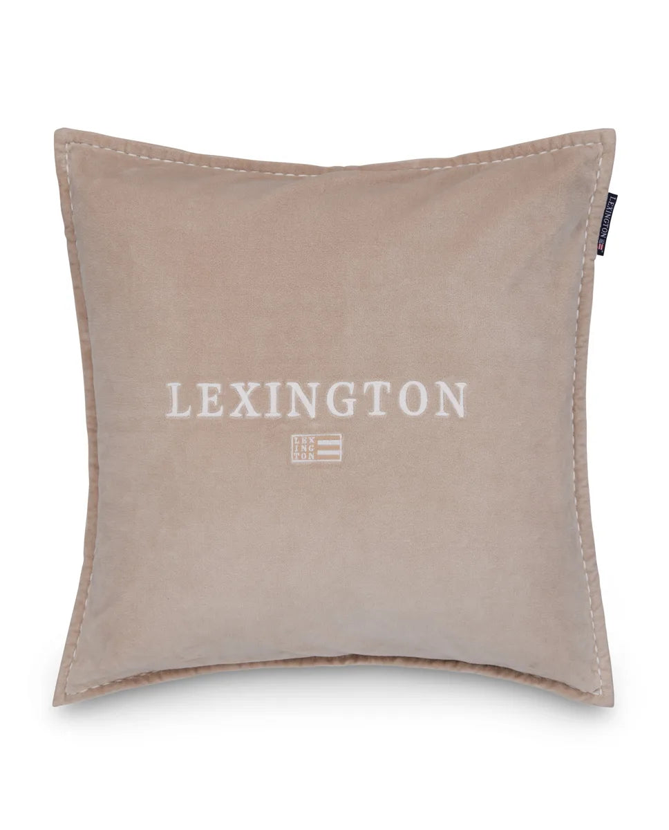 Logo Organic Cotton Velvet Pillow Cover
