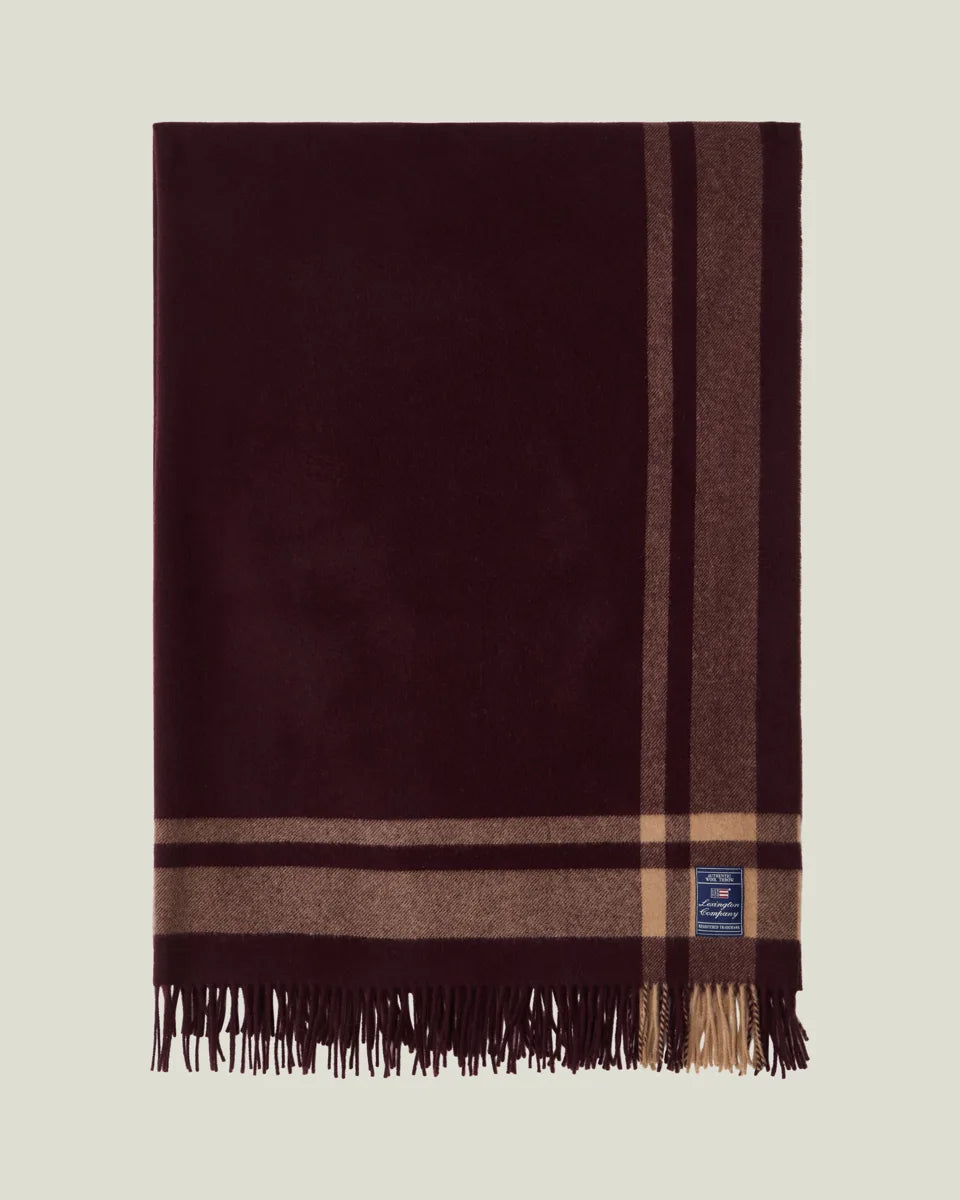 Frame Striped Recycled Wool Throw