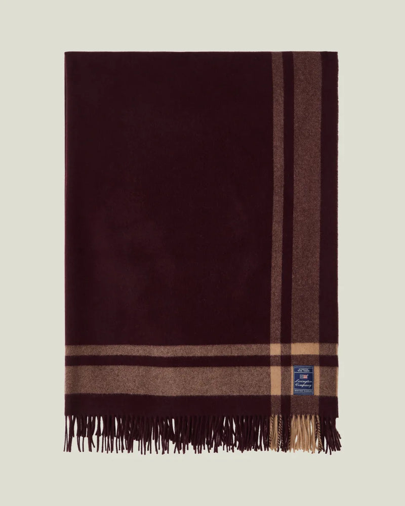 Frame Striped Recycled Wool Throw