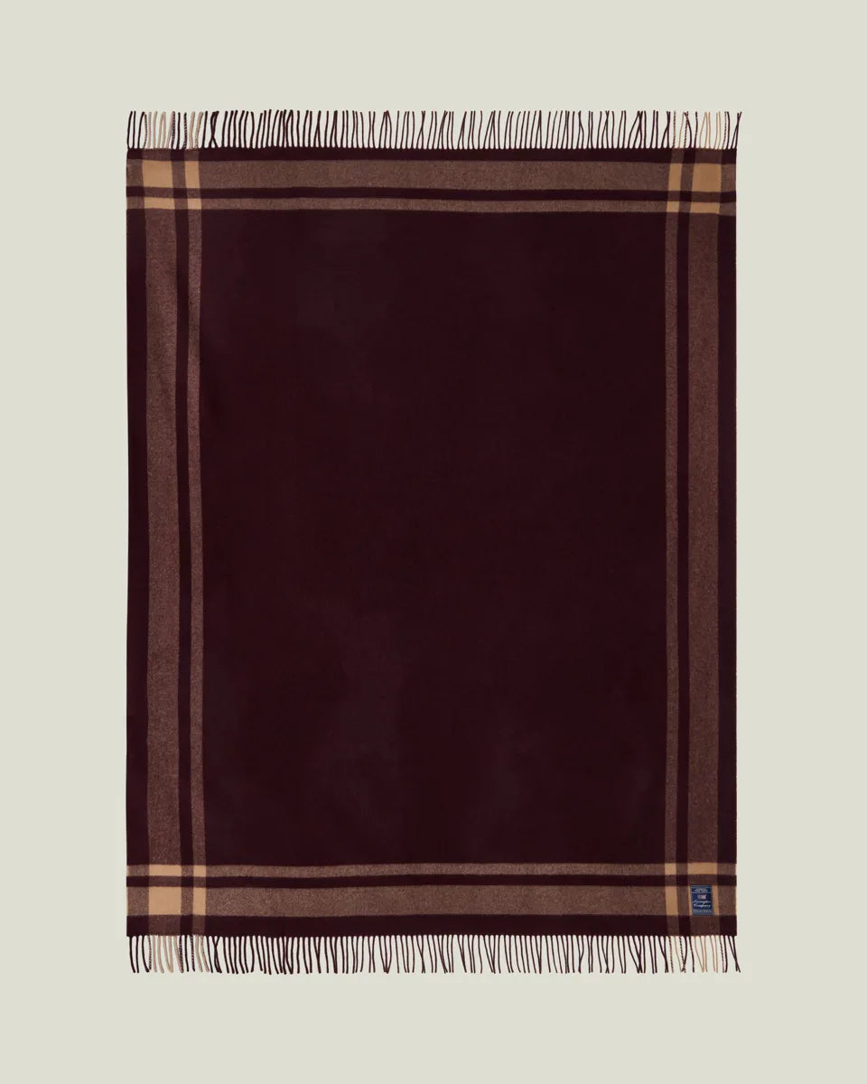 Frame Striped Recycled Wool Throw