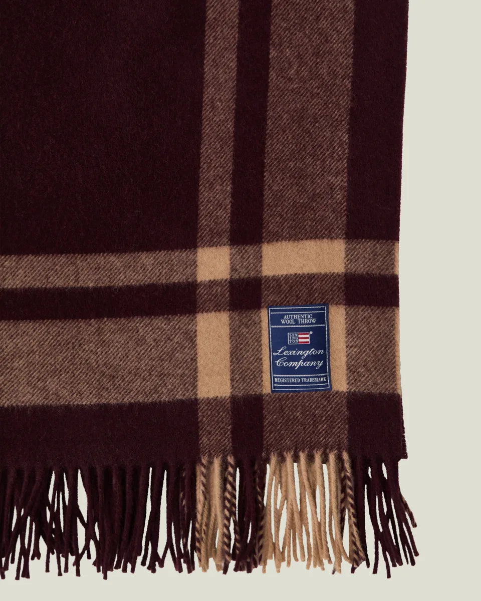 Frame Striped Recycled Wool Throw
