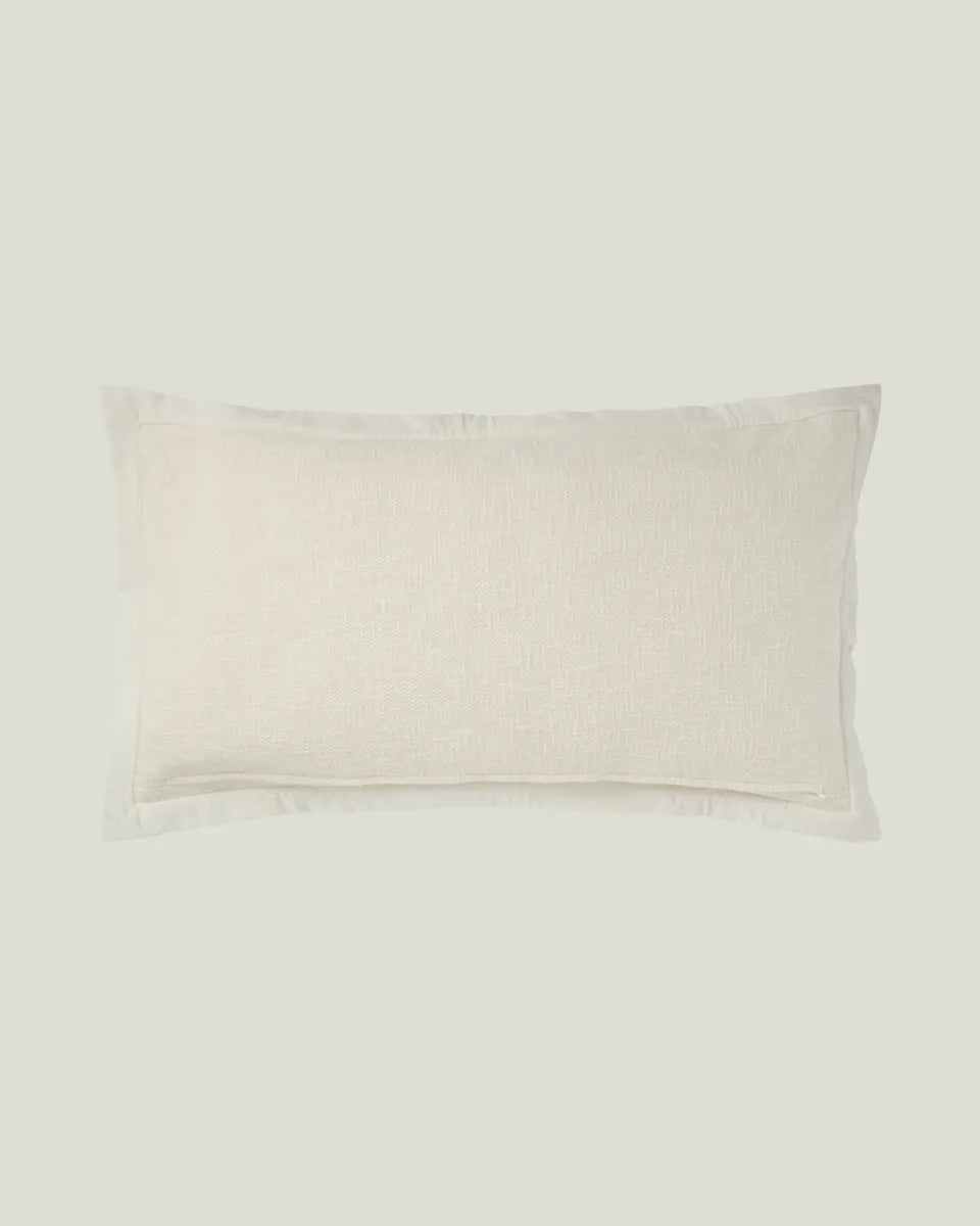 Herringbone Organic Cotton 90x50 Pillow Cover