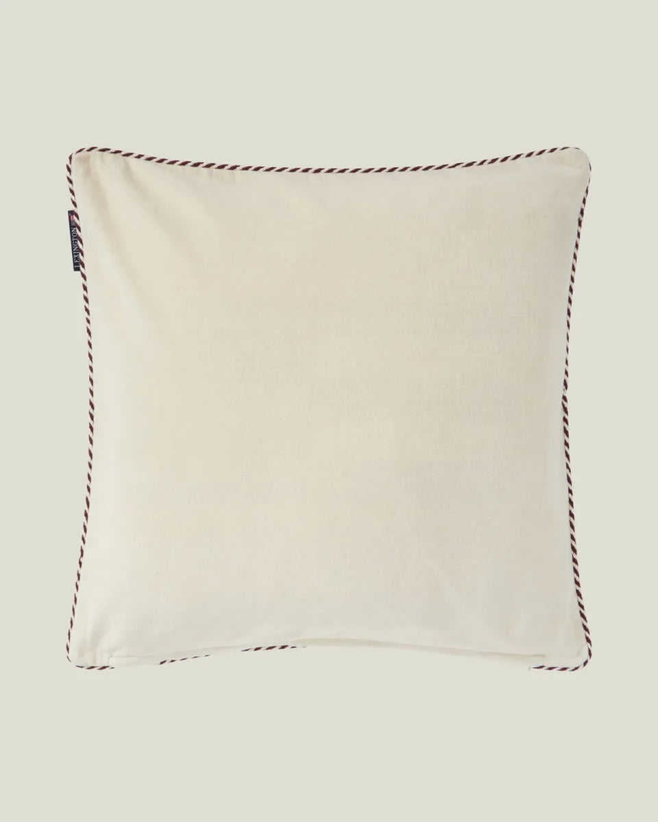 Boston Club Organic Cotton Velvet Pillow Cover