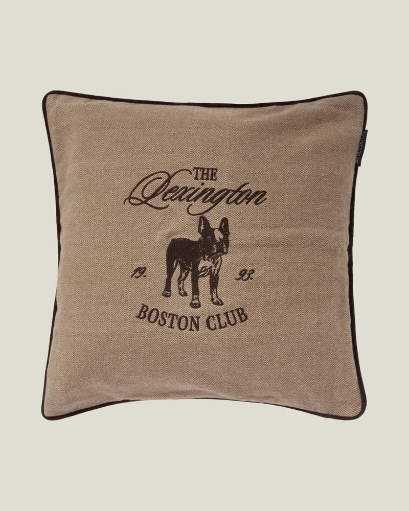 Boston Club Organic Cotton Tweed Pillow Cover